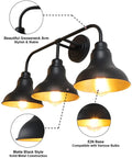 34.25 Inch Farmhouse Four Light Vanity Light In Matte Black Over Mirror Rustic Wall Sconce Fixtures with gooseneck arm detail