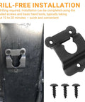 Heavy Duty Truck Bed Mounting Bracket Kit for BedXtender Extender Fence with bracket and screws, easy install, drill-free use.