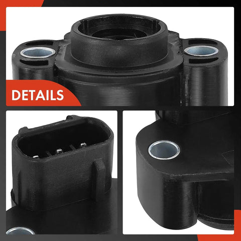 Throttle Position Sensor TPS For Dodge And Jeep Easy Install That Restores Idle And Snappy Throttle Response For Dakota Cherokee Grand Cherokee Wrangler And Viper With 2.5L 4.0L And 8.0L V10 Engines close-up details of connector and mount