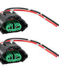 H8 H9 H11 880 881 Female Adapter Wire Connector 2 Pin Plug And Play For Headlight and fog light wiring harness, close-up