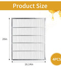 Heavy Duty Metal Queen Excluder For 10 Frame Beehives Galvanized Rustproof Beekeeping Tool With Precise 4mm Spacing size 20x16.14 inches