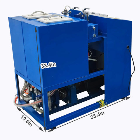 Heavy Duty Polyurethane Foam Spray Machine For Roof And Wall Insulation Featuring Fast Cure And Flawless Coating Coverage Built Like A Tank For Smooth Jobsite Execution, showing blue dual tank design.