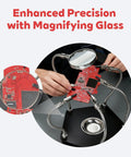 Soldering Station Kit With Helping Hands, 4 Adjustable Arms, Magnifying Glass, And Third Hand Tool for electronics repair