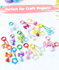 48 Pack Bulk Value Set Multicolor Small Round Carabiner Clips 1 Inch Metal Key Ring Hooks For DIY Keychains Bags Purses Crafts
