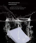 Heavy Duty Smart Bidet Toilet Seat With Stainless Steel Nozzle shown submerged in water, demonstrating IPX4 waterproof feature.