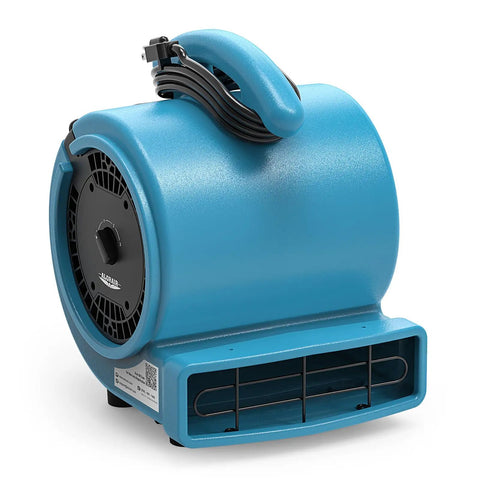 1000 CFM Air Mover Blower Fan for Drying, Venting, Exhaust, and Cooling in Home, Industrial, or Commercial Settings With Three Speeds