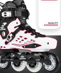 Carbon Fiber Inline Roller Skates For Adults And Teens Adjustable Single Row With Safety Ratchet Buckle And Laces Built For Comfort