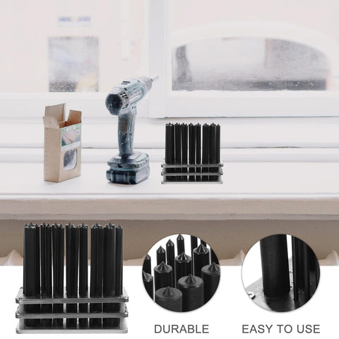28 Piece Cylindrical Transfer Punch Set with base, durable steel construction, for machinery maintenance and DIY projects.