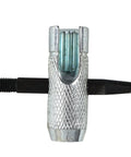 All In One Grease Fitting Tool For 1/8 And 7/16 NPT with silver body and black handle, shown from the front view.