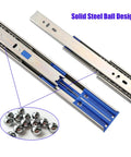 Soft Close Drawer Slides 18 Inch Full Extension Side Mount Rails 100 Lb Capacity 10 Pairs With Screws For Easy Install