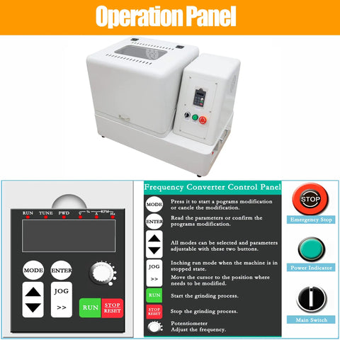 Operation panel for Planetary Ball Mill Machine For Lab Material Grinding With Four 1000ml Stainless Steel Jars 110V