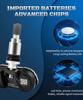 Heavy Duty TPMS Tire Pressure Sensor Replacement Direct Fit For 433 MHz Systems showing sensor design and advanced technology features.