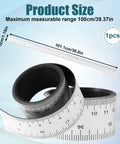 Durable Flexible Magnetic Measuring Tape 39.37 Inch With Inches And Centimeters Dual Units for classroom and workshop use