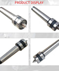 MT2 Wood Lathe Crown Drive Center With 1 Inch Crown Teeth Live Center For Precision Turning Morse Taper 2 Shank