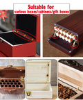 Hidden Barrel Hinges Set 8mm Brass Concealed Furniture Hinges For Wooden Boxes And Jewelry Boxes With 180 Degree Opening