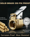 Solid brass 4 Pack Locking Air Chuck Quick Connect With Clip Adapter For Schrader Valves Brass Tire Inflator Adapter No Leak
