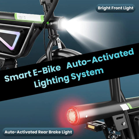 Beast 1500W Peak And 1000W Continuous Motor Electric Bike For Adults with smart lighting system