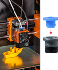 3D printer extruder with installed 12 Piece Pneumatic Valve Head Set For 3D Printer With PTFE ECAS04 Air Control Valve Connector Replacement Kit