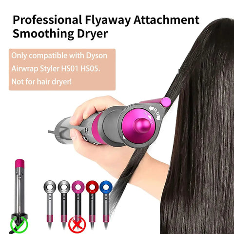 Professional Flyaway Wind Nozzle Attachment for Hair Styling Wand HS01 HS05 smoothing hair