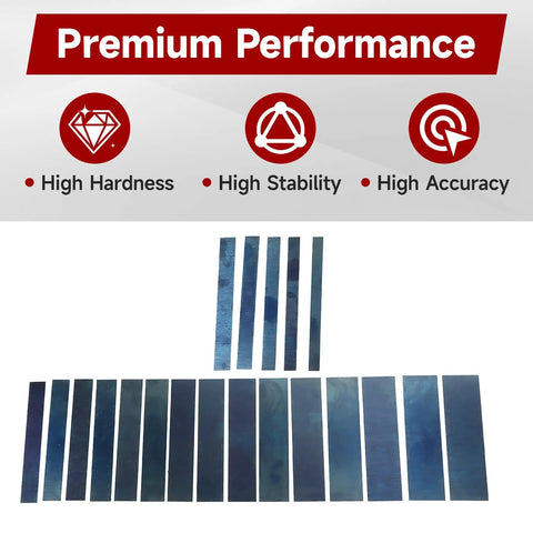 20 Pair 1/32 By 6 Precision Parallel Block Set, Hardened Alloy Steel, 0.0001 Inch Precision, Matched Pairs For Machinist Pro Grade Work