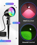 15W RGBW Low Voltage Outdoor Landscape Lights With 12V And 24V DC And AC Dope Color Changing LEDs IP66 Waterproof Aluminum Housing