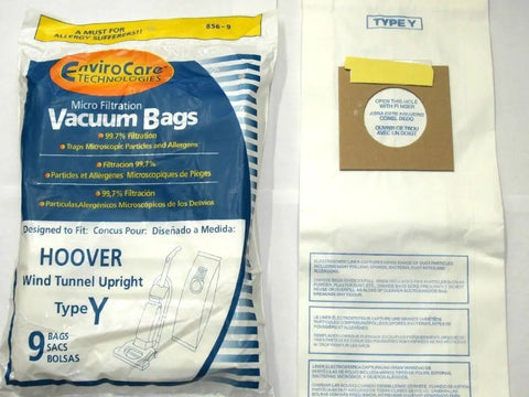 Must Have Replacement Micro Filtration Vacuum Cleaner Dust Bags For Hoover Windtunnel Upright Type Y 9 Pack With 2 Belts Fits Windtunnel Savvy Tempo Widepath T Series Pet AutoDrive Models