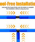Ultimate Auto Vacuum Hose Kit With 6 Ft Silicone Tubes And 115 Nylon Connectors For Hot Rods And Muscle Cars Plus Quick Fix Fittings, tool-free install
