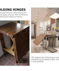 Folding Table Hinges With Large Opening Angle For Cabinets And Kitchen Zinc Alloy Concealed Self Locking Hinges on folding table