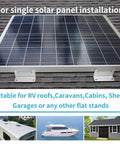 Eight Piece Set Lightweight Aluminum Z Brackets For Solar Panels Corrosion Free Mounting On Roof
