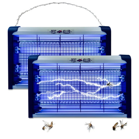 20W Indoor Bug Zapper with UV light mosquito trap, safe mesh guard for home, office and restaurant use.