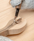 Solid Spoon Carving Kit With Dang Sharp Hook And Chip Knives delivering precise carving of wood shapes using a razor sharp knife.