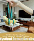 Parrot wearing Extra Soft Yellow Bird Diaper Flight Suit For Small To Medium Parrots in a living room setting.