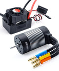 All Weather 3660 2350Kv Brushless Motor and 60A ESC Combo for 1/10 RC Cars and Trucks, 3.175mm shaft, waterproof and dustproof