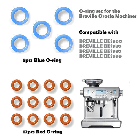 Grouphead Gasket For Oracle BES900 BES920 BES980 BES990 Espresso Machines 58mm O Ring Anti Leak Silicone BPA Free Kit