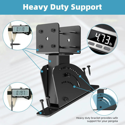 Beefed Up Heavy Duty Roof Riser Brackets Kit For 4x4 And 4x6 Timber Posts That Delivers Real Stable Support For Your Patio Pergola Includes Complete Accessory Set