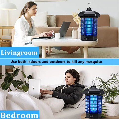 High Power 4200V Mosquito Killer For Indoor And Outdoor Use With 15W UV Lamp Waterproof Insect Trap in living room and bedroom