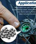 G25 chrome steel bearing balls, 3 mm, mirror-polished, 500-piece set for bearings and DIY projects.