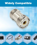 UHF Female to Female Coaxial Barrel Adapter SO239 Coupler Jack Connector for CB Ham Radio SWR Meter Cable Extension