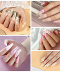 All-In-One Acrylic Nail Kit For Beginners With Drill And UV Light Includes Glitter Powders Rhinestones Gems for DIY Spa Quality