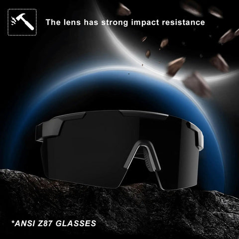 Sick Fit Sunglasses For Big Wide Heads Built With Bulky Tr90 Frames And Pitch Black Tints To Deliver Pro Uv400 Shielding Zero Pressure Comfort And Deadset Impact Resistant Durability