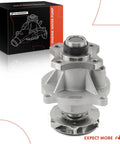 Engine Water Pump With Gasket For Chevy Colorado Trailblazer GMC Canyon Envoy Hummer H3 Isuzu Ascender Bravada Rainier 9 7X DoHC Replacement Part Seal Kit Included For Quick Install And Long Lasting Performance shown with packaging