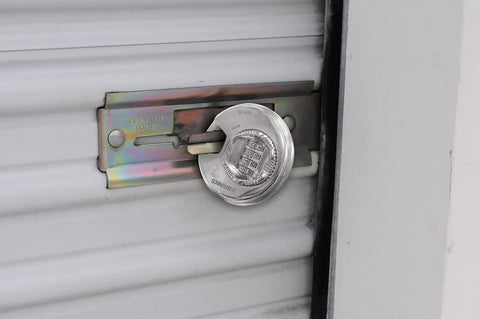 Heavy Duty 80mm Resettable Four Dial Padlock With Chrome Plated Hardened Steel Shackle For Lockers Tool Boxes Outdoor And Indoor Sheds No Nonsense Security Lock For Keeping Your Gear Safe on a storage unit lock.