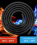 Heavy Duty Fuel Line Hose For Automotive Engines And Equipment Three Quarters Inch Inner Diameter 19mm Outer Diameter 30mm Length 4.92 Feet NBR Rubber High Pressure Oil And Gas Fuel Tube For Cars Trucks Generators Lawn Equipment Steam Emission Use coiled for temperature resistance.