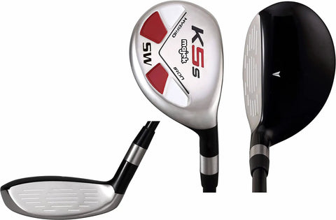 All Hybrid Sand Wedge SW Utility Club 55 Degree Loft Right Hand Senior Flex Graphite Shaft 36 Inch Black Pro Velvet Grip Game Ready Head Cover Included
