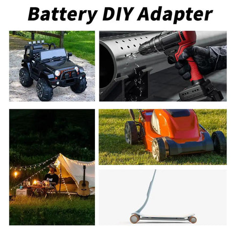 Battery Connector Conversion Kit With Switch And Fuse 12AWG Wire Terminal 12V Adapter For M12 Battery Series Power Wheels And DIY projects.