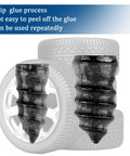 Close-up of black tire patch nails for 35 Piece Tire Plug Kit With Screwdriver For Fast Flat Tire Repair Self Service Puncture Nails Kit