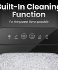 Compact Pebble Ice Maker For Countertop, Nugget Ice Machine That Cranks Out Chewable Pellets In 8 Minutes, Built-In Cleaning