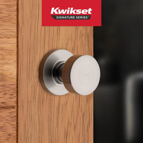 Pismo Interior Passage Door Knob For Closet And Hallway Doors Non Locking Satin Nickel With Microban Protection Easy DIY Install