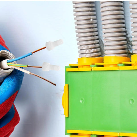 Massive 1000 Piece Kit Of White Closed End Wire Connectors With Easy Crimp Caps For Electrical Wiring And Automotive Repairs To Keep Your Connections Solid. white wire crimp caps on exposed wires