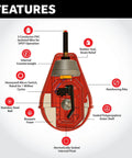Diagram of Heavy Duty Sump Pump Float Switch With 100 Feet Cable And IP68 Rating For Sewage Sludge And Thick Liquids features.